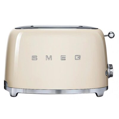 Smeg 50's Retro Style Aesthetic 2 Slice ToasterCream TSF01CRAU
