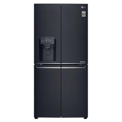LG 506L Slim Plumbed French Door Fridge Matte Black Finish GFL570MBL