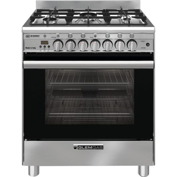 Glem Gas 70cm Stainless Steel BI ENERGY Cooker GB765DOP