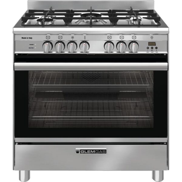 Glem Gas 80cm Stainless Steel Dual Fuel Cooker GA865GE