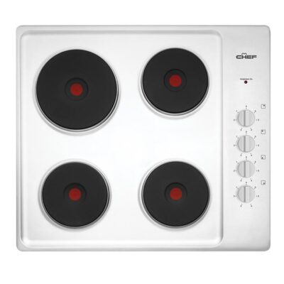 Chef 60cm 4 Zone Electric Solid Cooktop CHS642SB