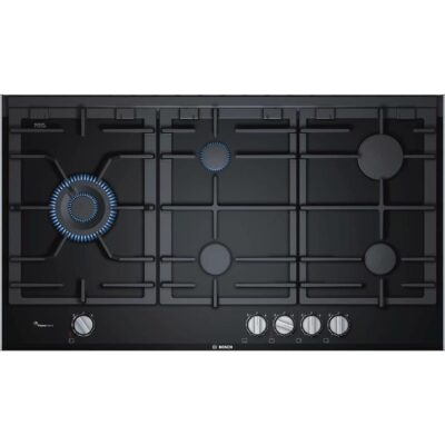 Bosch Serie 8 90cm Gas Cooktop Ceramic Glass Black PRS9A6D70A
