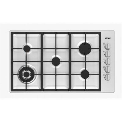 Chef 90cm 5 Burner Gas CooktopStainless Steel CHG954SC
