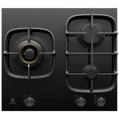 Electrolux 60cm UltimateTaste 900 3 Burner Gas Cooktop Black Ceramic Glass EHG635BE