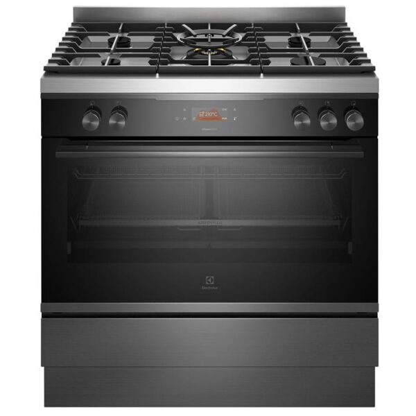 Electrolux 90cm Dual Fuel Freestanding Cooker Dark Stainless Steel EFEP916DSE