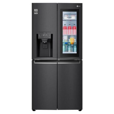 LG 508L Slim French Door Fridge Matte Black GF-V570MBLC