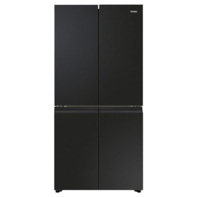 Haier Quad Door Refrigerator Freezer, 83cm, 463L Black HRF530YC
