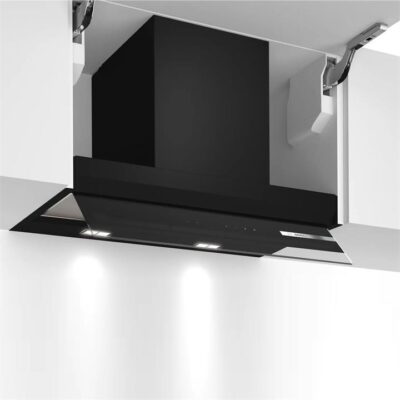 Bosch Series 6 Integrated Design Hood 60 cm Clear Glass Black Printed DBB67AM60A