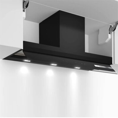 Bosch Series 6 Integrated Design Hood 90 cm Clear Glass Black Printed DBB97AM60A