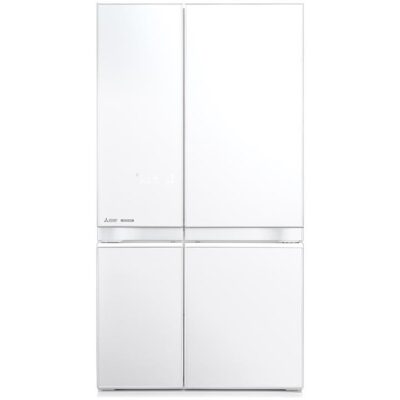 Mitsubishi Electric 635L L4 Glass French Door - Glacier White MRLA635ERGWHA