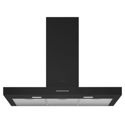 Smeg 90cm T Shaped Canopy Rangehood Black Gloss KBTAU900NE