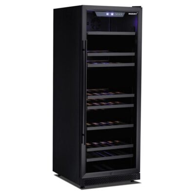 Husky Riserva 380L Dual Zone Wine Fridge in Black HUSWS128DMBZY