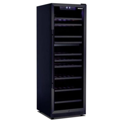 Husky Riserva 450L Dual Zone Wine Fridge in Black HUSWS168DMBZY