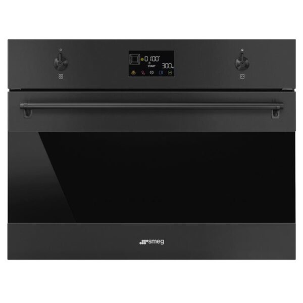 Smeg Compact Classic Speed Oven - Matte Black SOA4302M1N