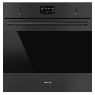 Smeg 60cm Classic Pyrolytic Steam Oven with Probe - Matte Black SOPA6302S2PN