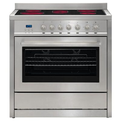 Euromaid 90cm All Electric Freestanding Cooker, Stainless Steel FC9PS