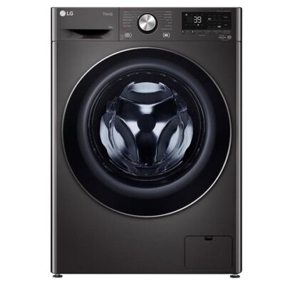 LG 9kg Series 9 Front Load Washing Machine with 5 Star Energy & Water Rating in Black Steel WV9-1609B