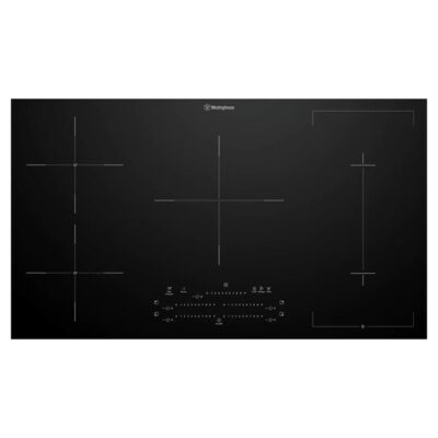 Westinghouse 90cm 5 zone induction cooktop with BoilProtect (2 zones), MaxiZone, Bridge Zone, Hob2Hood, PowerBoost and touch slide controls WHI955BD