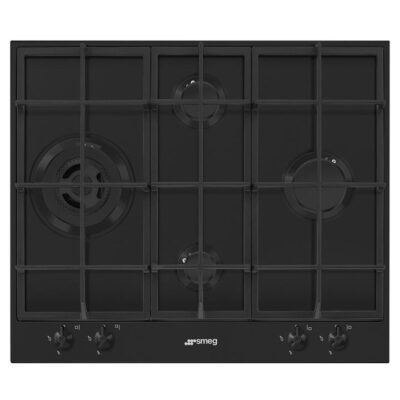 Smeg 60cm Classic Gas Cooktop - Matte Black PX364LMBAU
