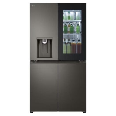 LG 642L French Door Fridge in Black Stainless Finish GF-V700BSLC