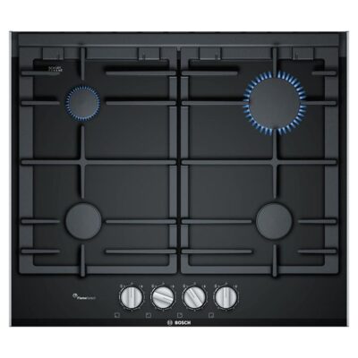 Bosch 60cm Series 8 Black Ceramic Glass Cooktop with FlameSelect PRP6A6B70A