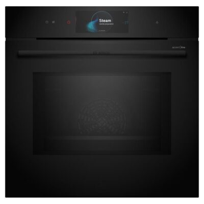 Bosch 60cm Accent Line Multifunction Pyrolytic oven with Microwave & added steam - TFT Touch display Pro HNG978QB1A