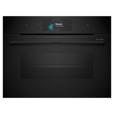 Bosch Series 8 Built-in compact oven with steam function 60 x 45 cm Black CSG958DB1