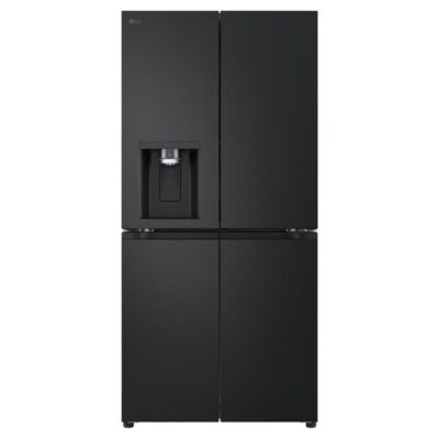 LG 506L Ice & Water Dispenser French Door Fridge Matte Black GF-L500MBL