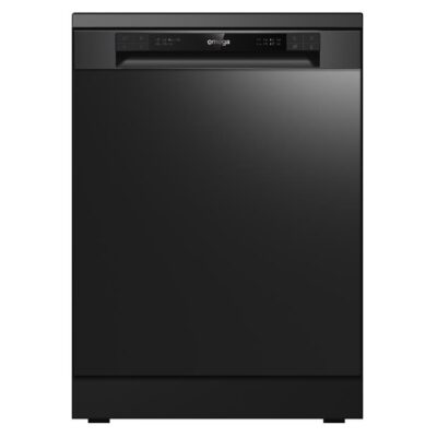 Omega 60cm Freestanding Dishwasher Black Stainless Steel ODWF6014BX