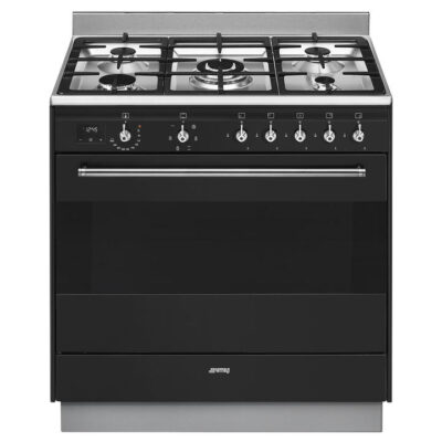 Smeg 90cm Dual Fuel Freestanding Classic Cooker FS9606AS-1