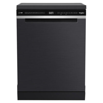 Whirlpool 60cm Maxi-Tub 14 Place Setting Freestanding Dishwasher in Black WDFS3R4NBSAU