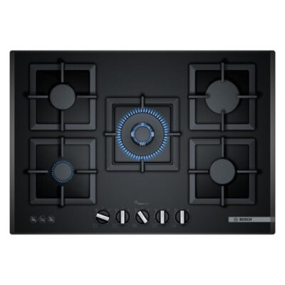 Bosch Series 6 Gas cooktop 75 cm Tempered Glass, Black PPQ7A6B21A