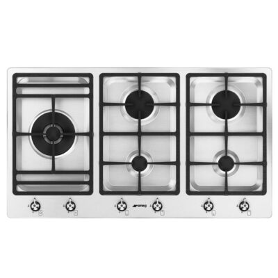 Smeg Classic 90cm 5 Burner Gas Cooktop Ultra Low Profile PSA9062