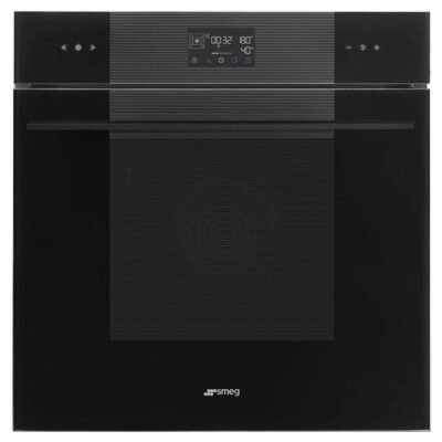 Smeg Linea 60cm Pyro Steam Oven - Pure Black SOPA6102S2PB3