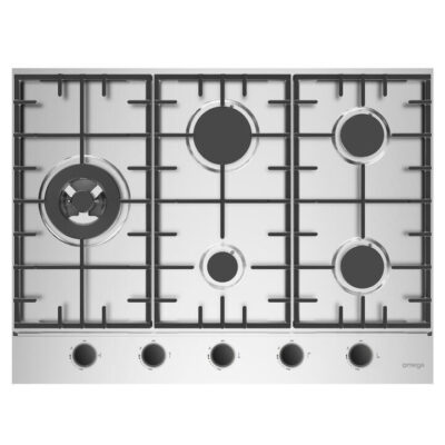 Omega 75cm Gas Cooktop - Stainless Steel OCG705WX