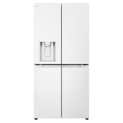 LG 508L Slim French Door Fridge Matte White GF-L500MWH