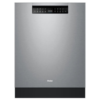 Haier 60cm Built-under Dishwasher, Steam, Satina HDW15U3S1