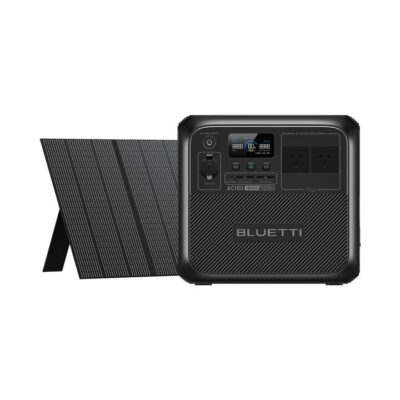 BLUETTI AC180 Portable Power Station | 1,800W 1,152Wh, AC180+PV350 | 1800W, 1152Wh, 350W Solar Kit