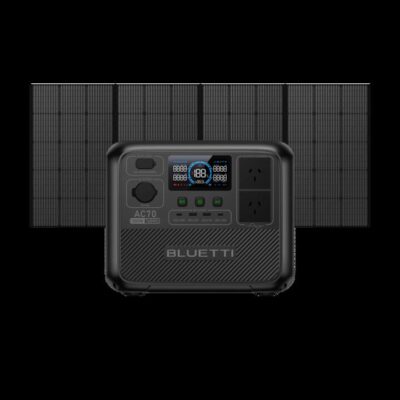 BLUETTI AC70: Unleash 1000W Power for Limitless Adventures, AC70+PV350 | 1000W, 768Wh, 350W Solar Kit