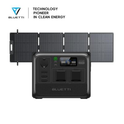 BLUETTI AC60 Portable Power Station | 600W 403Wh, AC60+SP200L | 600W, 403Wh, 200W Solar Kit