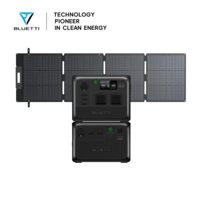 BLUETTI AC60 + B80 | Home Battery Backup, AC60+B80+SP200L | 600W, 1209Wh, 200W Solar Kit
