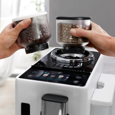 De'Longhi Rivelia With Auto Milk Fully Automatic Coffee Machine Arctic White