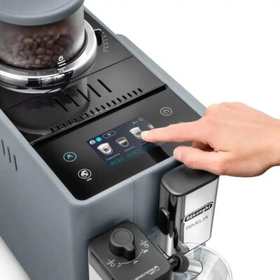 De'Longhi Rivelia With Auto Milk Fully Automatic Coffee Machine Pebble Grey