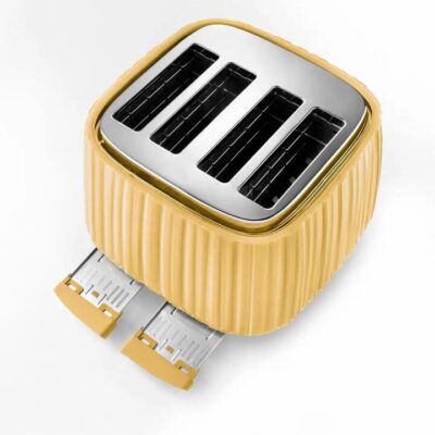De'Longhi Ballerina 4 Slice Toaster Gold Yellow