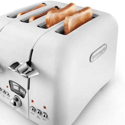 De'Longhi Argento 4 Slice Toaster White