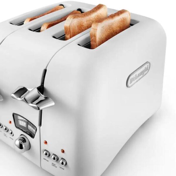 De'Longhi Argento 4 Slice Toaster White