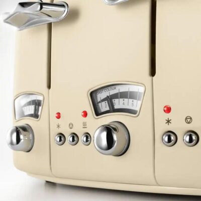 De'Longhi Argento Flora 4 Slice Toaster Beige