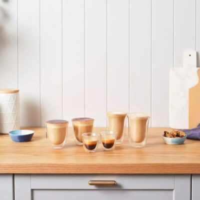 De'Longhi Thermal Espresso Glasses 90ml Set of 2
