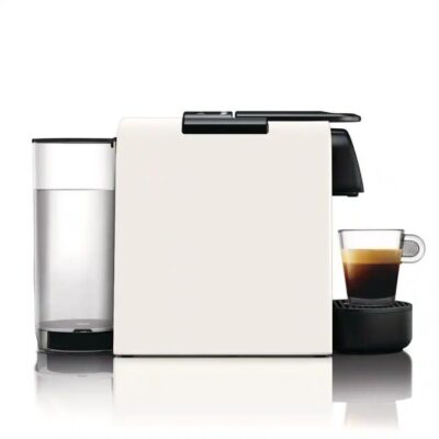 De'Longhi Essenza Mini Nespresso Capsule Coffee Machine with Aeroccino White