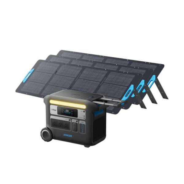 Anker SOLIX F2000 Solar Generator + 100W Solar Panel